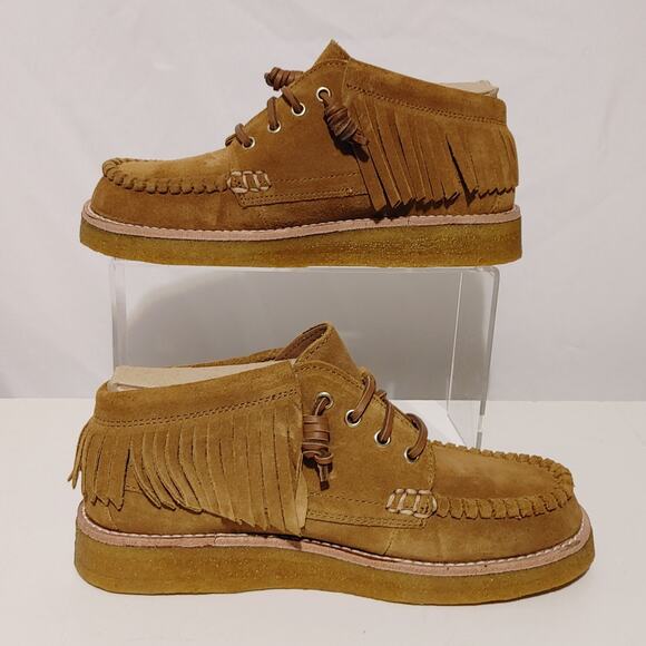 Sperry + Rebecca Minkoff Suede Fringe Chukka Fashion Boots Tan Womens Size US 7M - Picture 3 of 7